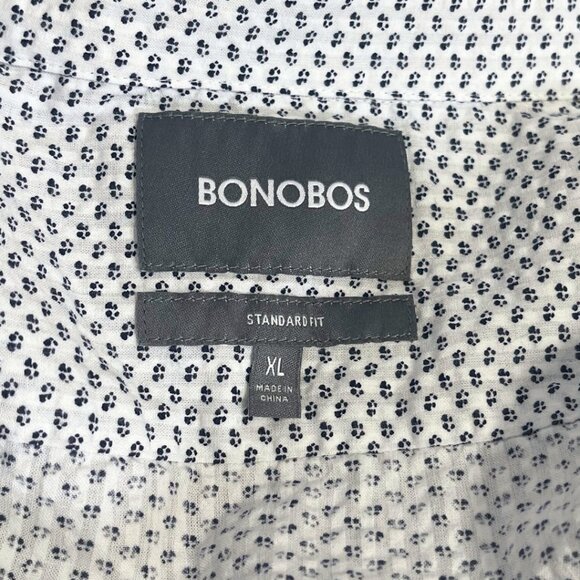 Bonobos Riviera Button Shirt Mens Size XL 100% Cotton Seersucker Short Sleeve - Picture 7 of 10